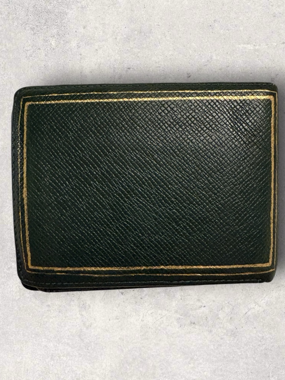 Louis Vuitton Green Taiga Bifold - Upcycled and One of A Kind - Picture 2 of 5